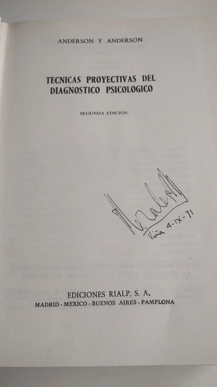 Libro Técnicas Proyectivas del Diagnóstico Psicológico - 2