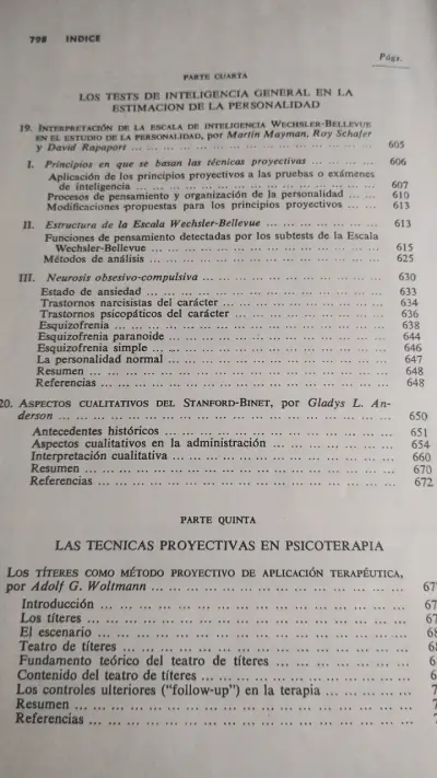 Libro Técnicas Proyectivas del Diagnóstico Psicológico - miniatura 6