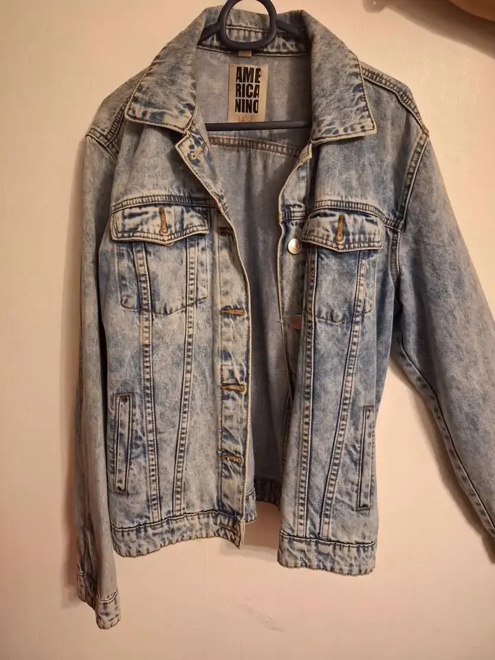 Chaqueta de mezclilla estilo vintage para mujer - 1