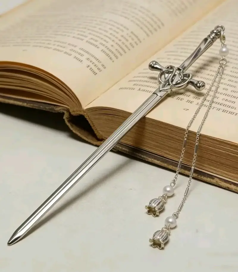 Marcador de Páginas de Metal en Forma de Espada