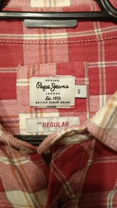 Camisa a cuadros roja Pepe Jeans - miniatura 2