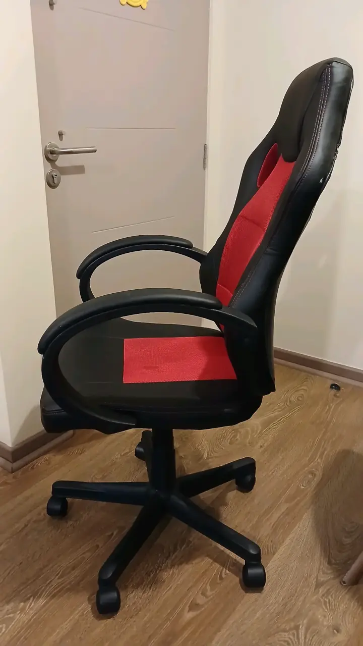 Silla Gamer Ergonómica Negro y Rojo - 3