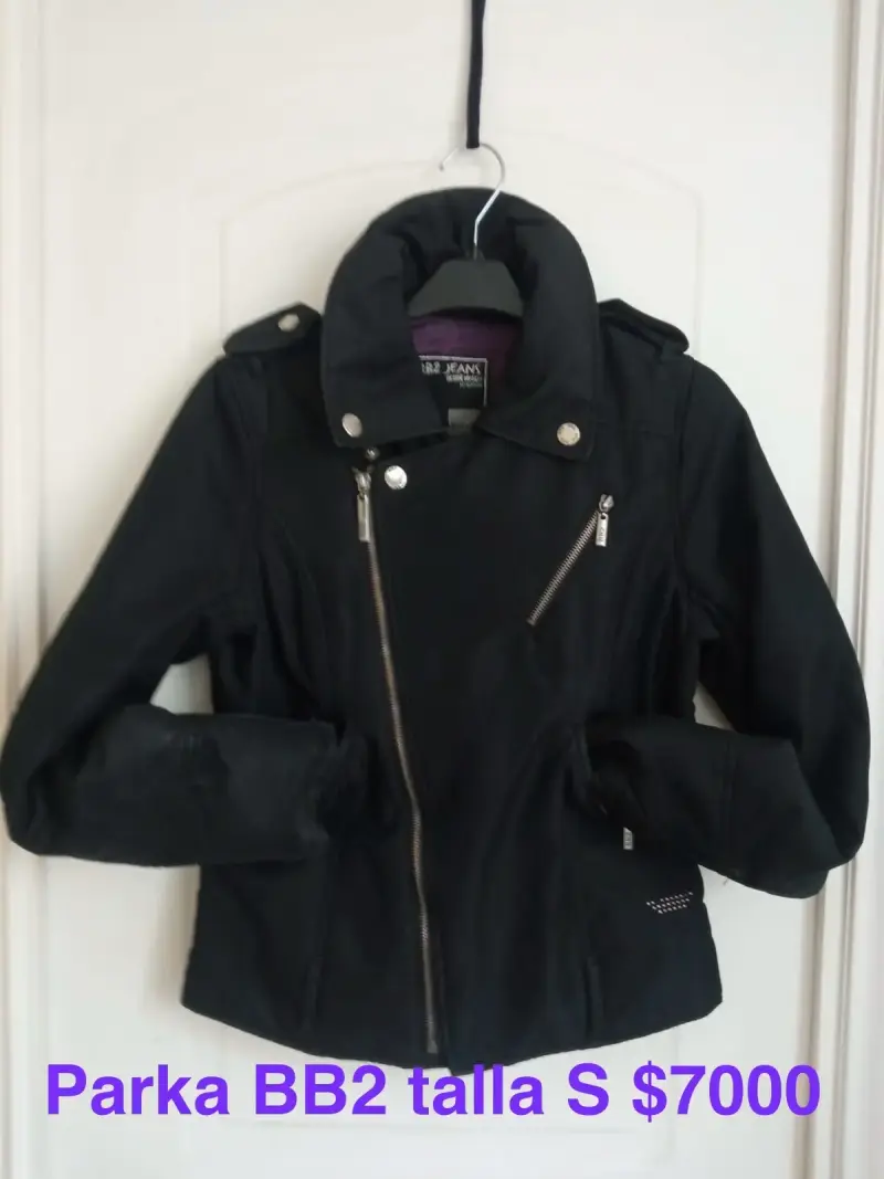 Parka negra BB2 Jeans para mujer talla S - 2