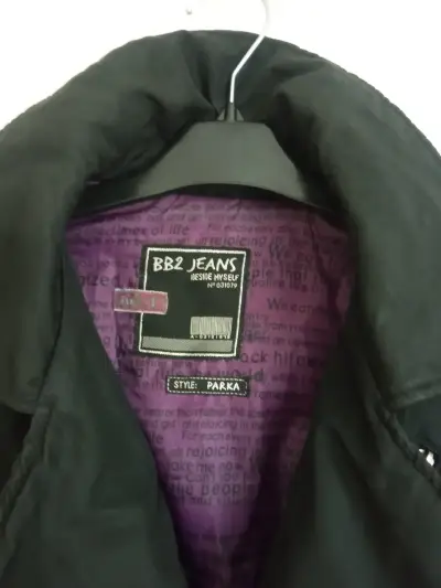 Parka negra BB2 Jeans para mujer talla S - miniatura 3