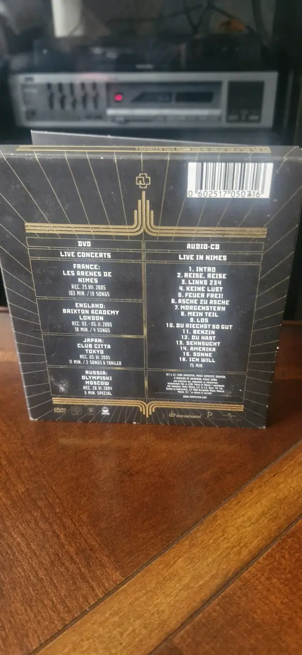 CD-DVD Rammstein Völkerball Edición Especial - 2