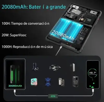 Tablet Android 14 11'' 2K con batería 20080 mAh - miniatura 3