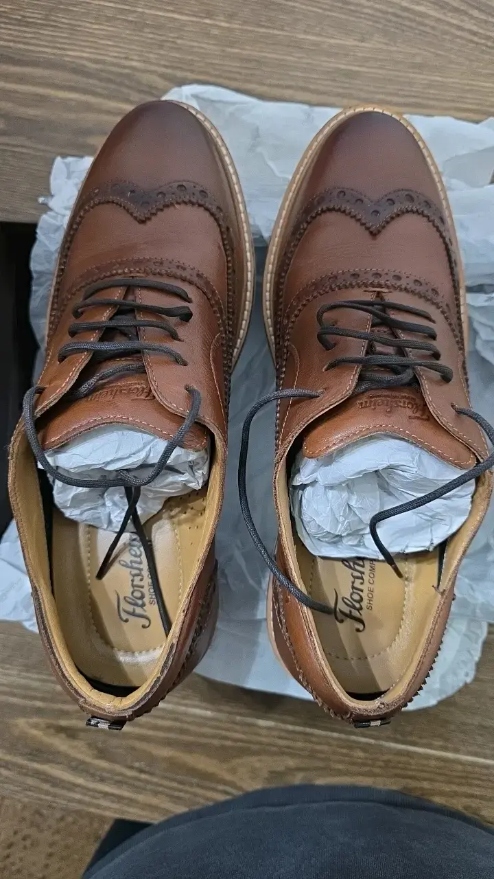 Zapatos de cuero marrón Florsheim elegantes - 2