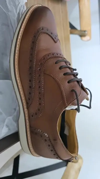 Zapatos de cuero marrón Florsheim elegantes - miniatura 3