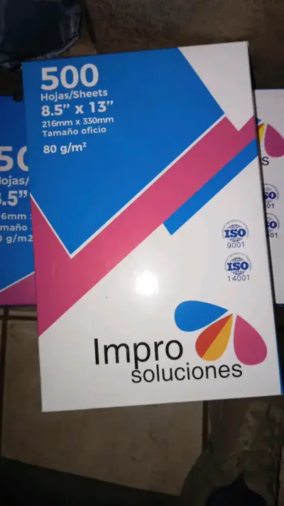 Papel tamaño oficio 500 hojas Impro Soluciones - miniatura 1