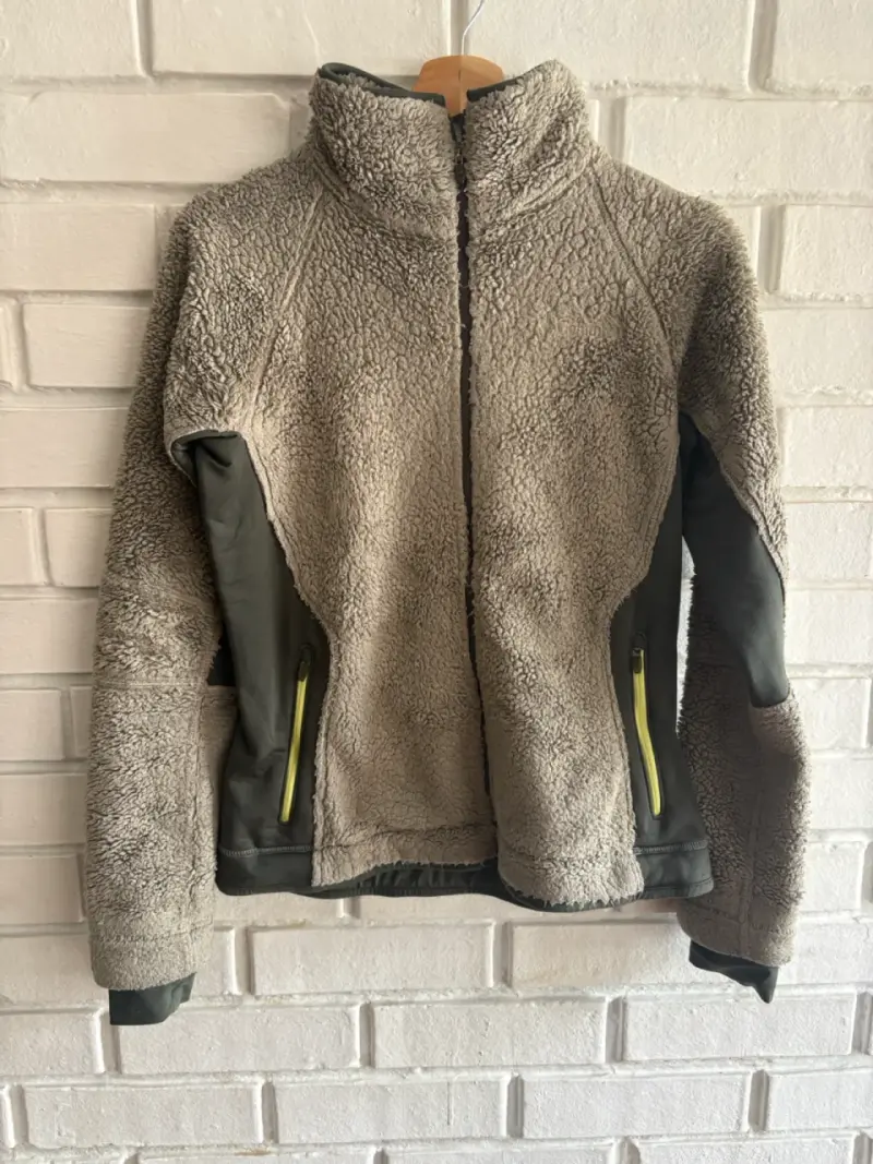 Chaqueta Polar Columbia Shaggy Híbrido Verde Oliva - 1