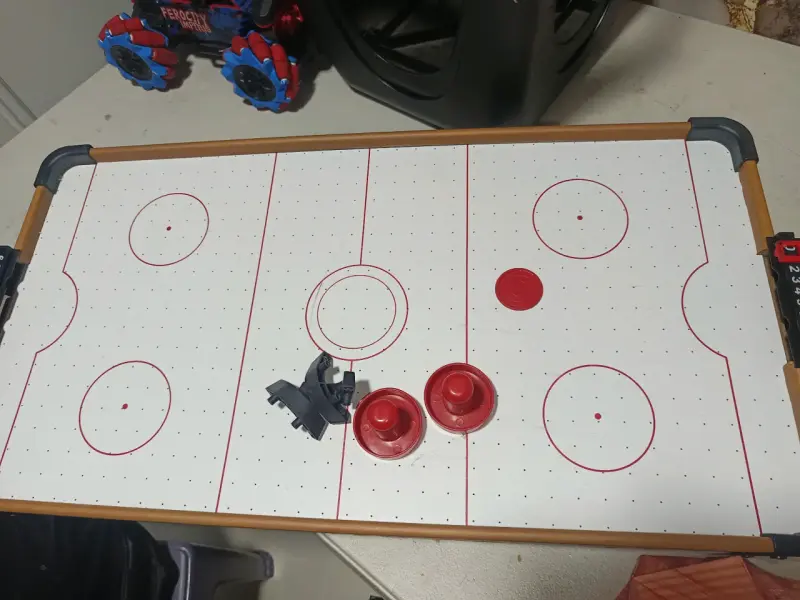 Mesa de Air Hockey de sobremesa con accesorios