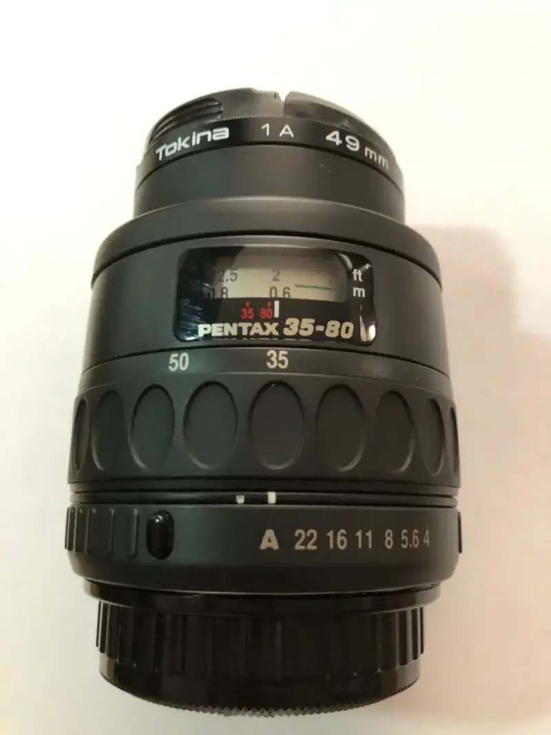 Lente Tokina 49mm para Pentax 35-80mm - 1