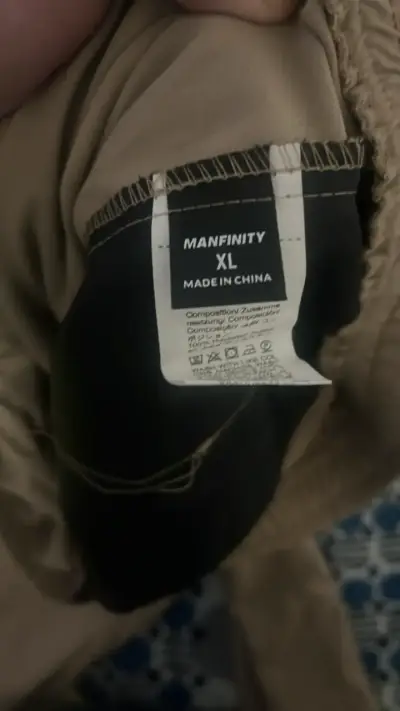 Pantalones hombre beige casuales Manfinity XL - miniatura 2
