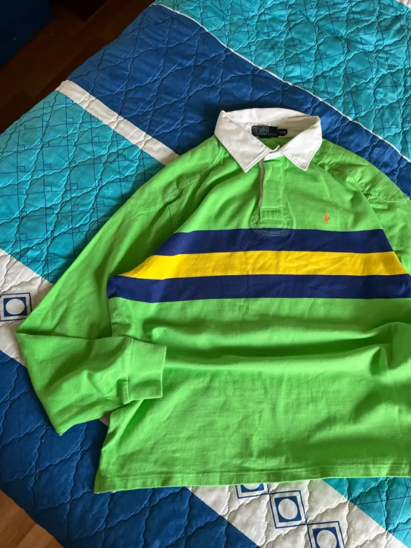 Polera Polo Ralph Lauren verde con rayas - 2