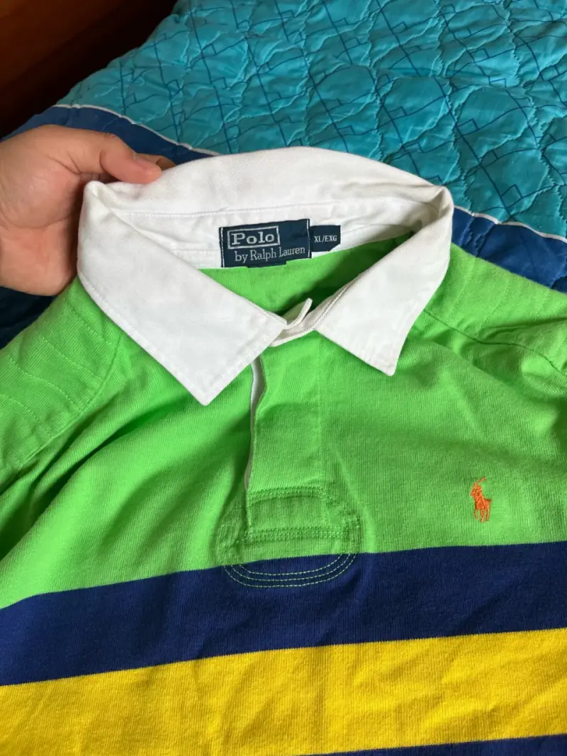 Polera Polo Ralph Lauren verde con rayas - 4
