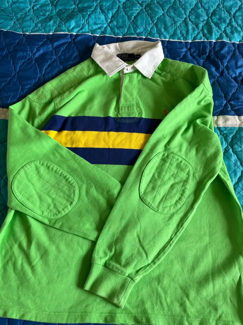 Polera Polo Ralph Lauren verde con rayas - 5