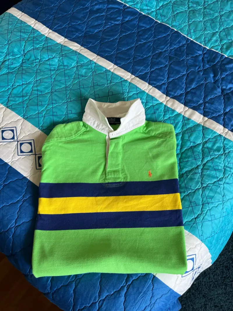 Polera Polo Ralph Lauren verde con rayas - 6