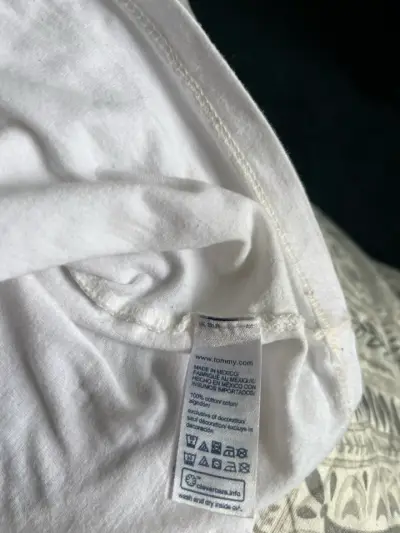 Polera Tommy Hilfiger blanca de manga larga - miniatura 6