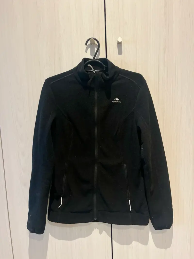 Chaqueta polar negra Quechua para mujer