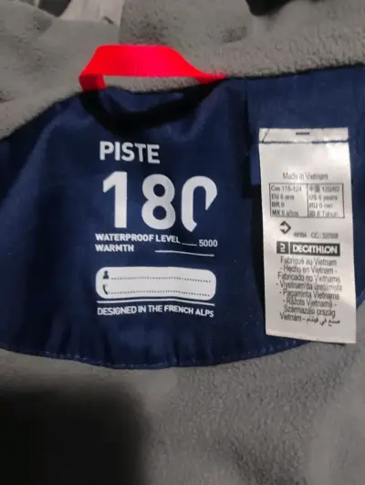 Chaqueta azul impermeable Wedze - miniatura 6