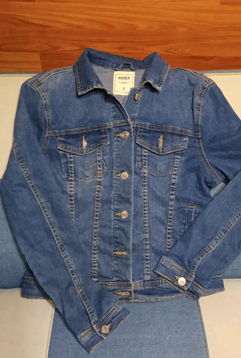 Chaqueta de mezclilla azul