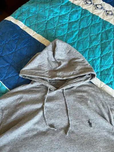 Polerón Polo con capucha gris de hombre - miniatura 2