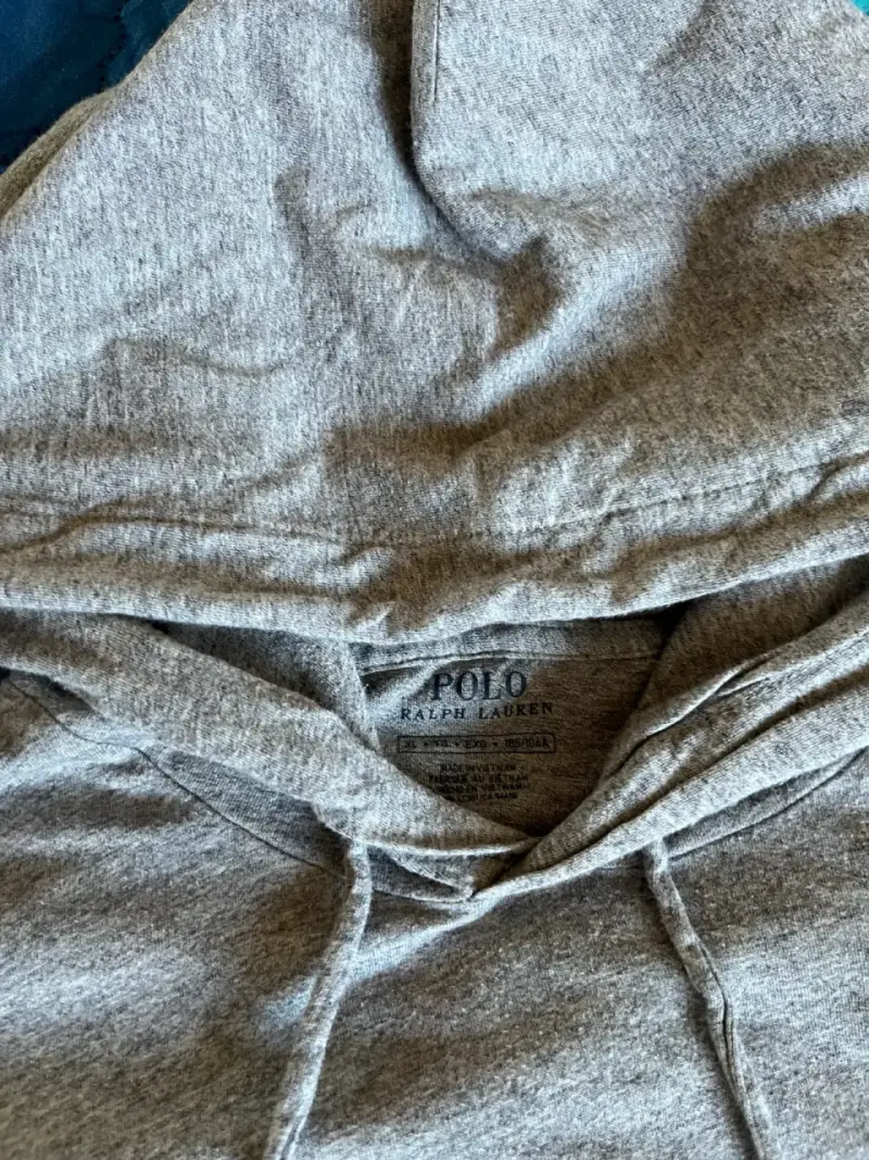 Polerón Polo con capucha gris de hombre - 3