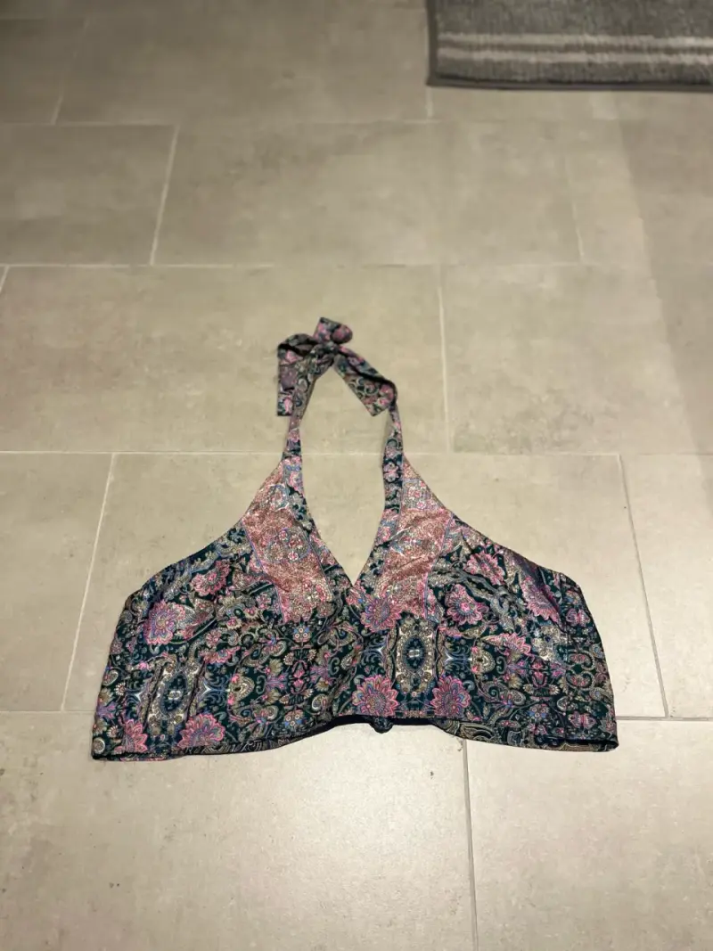 Top  estampado Reversible floral bohemio