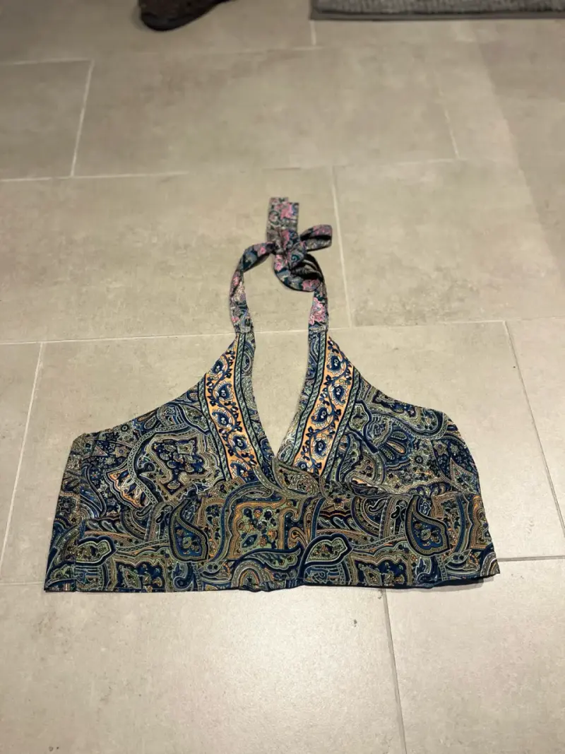 Top estampado Reversible floral bohemio - 2