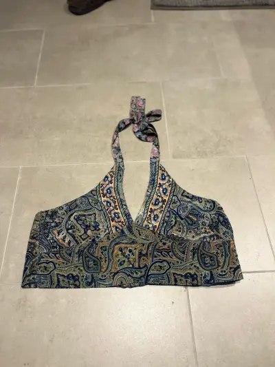 Top  estampado Reversible floral bohemio - miniatura 2