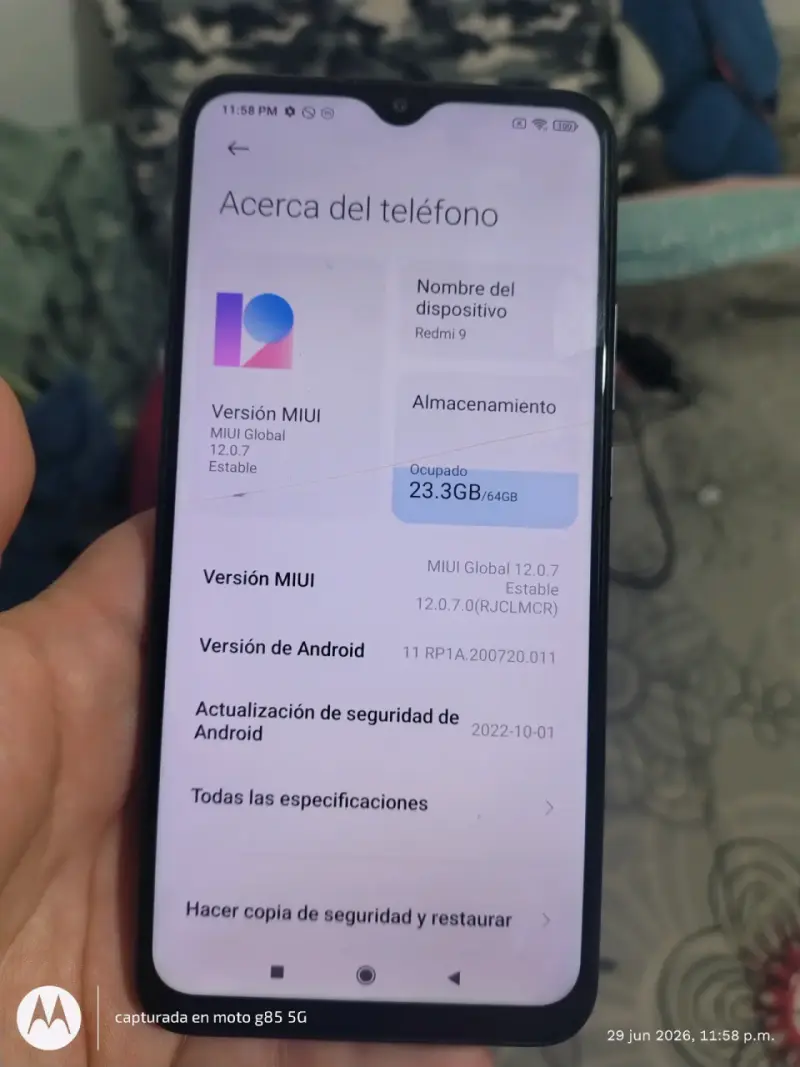 Smartphone Xiaomi Redmi 9 con 64GB de almacenamiento - 2
