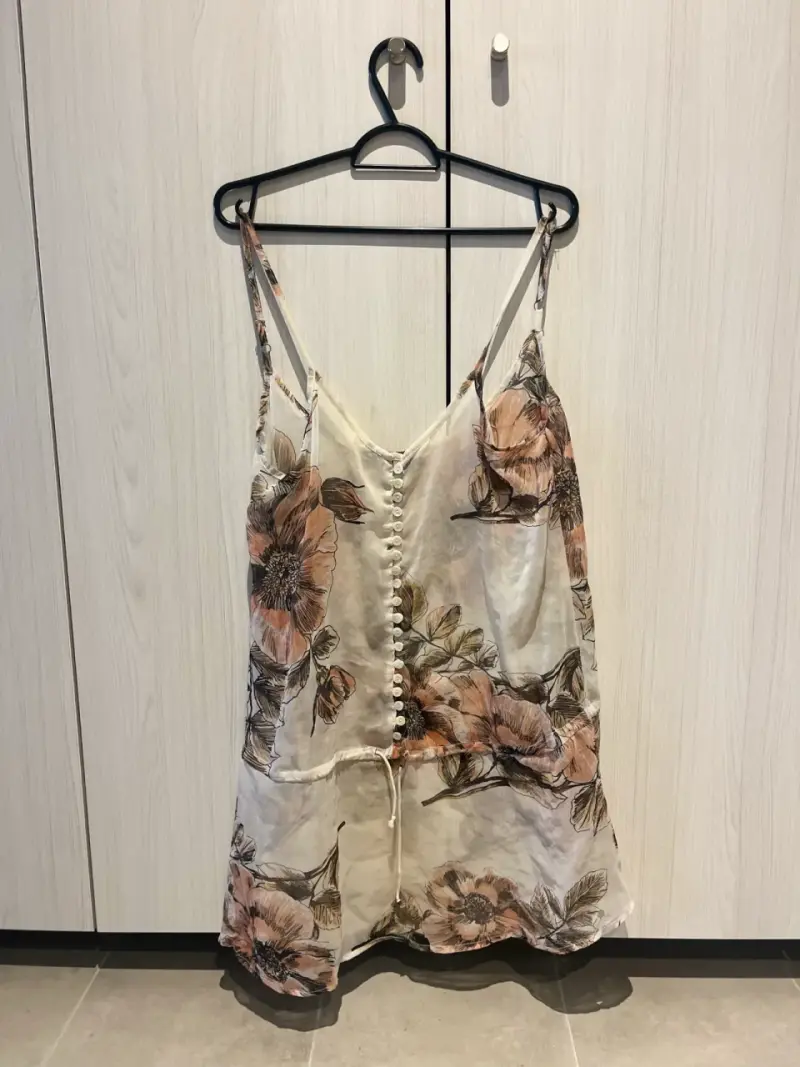 Vestido floral transparencia  para mujer