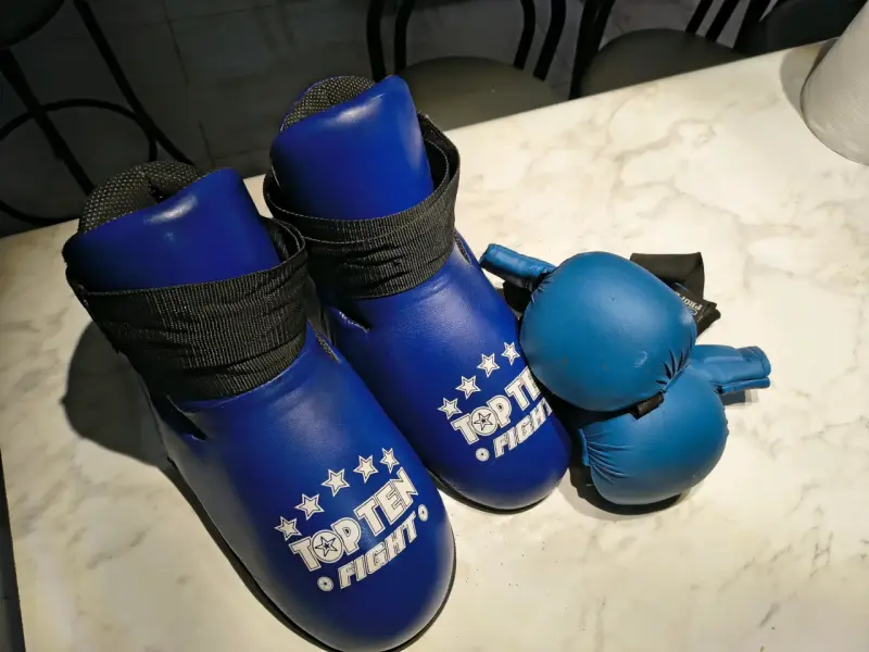 Botas de Taekwondo Top Ten Fight Azules