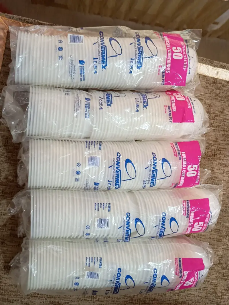 Vasos desechables salseros 250 unidades - 1