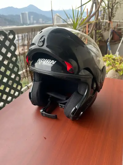 Casco de moto Nolan negro con visera - miniatura 2