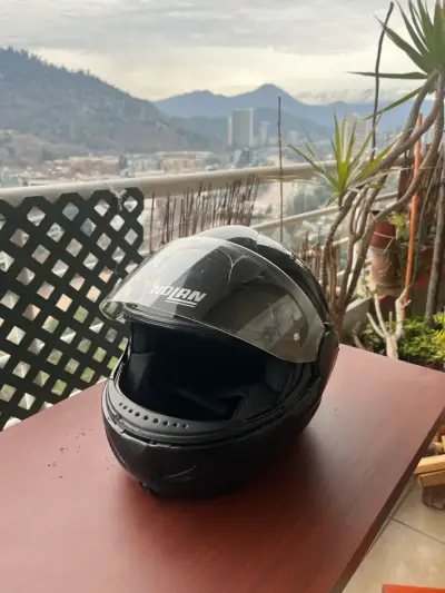 Casco de moto Nolan negro con visera - miniatura 4