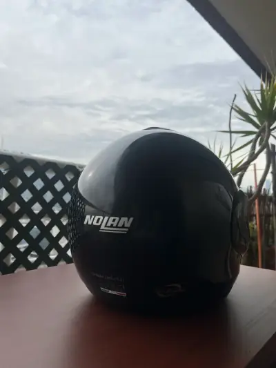 Casco de moto Nolan negro con visera - miniatura 5