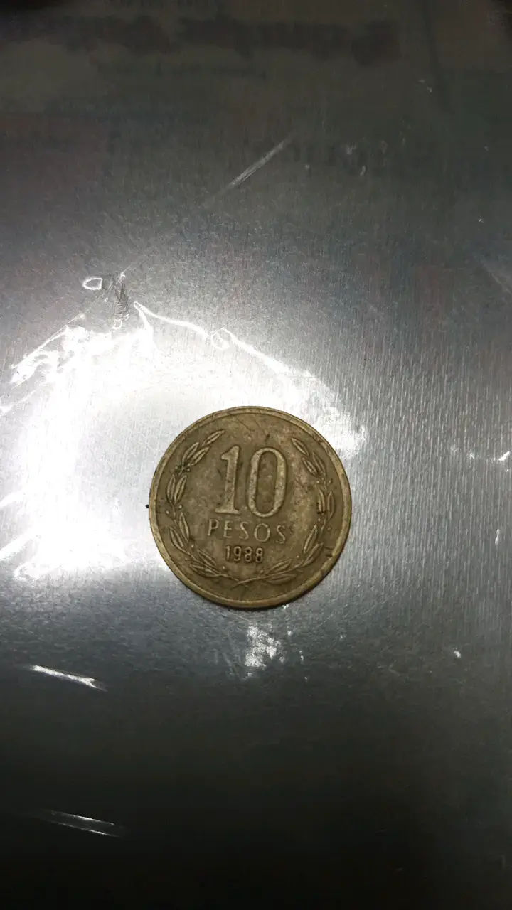 Moneda chilena de 10 pesos de 1988