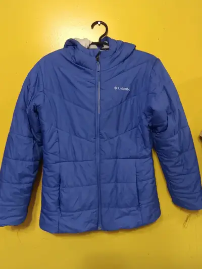 Chaqueta Columbia azul con capucha talla XL - miniatura 2