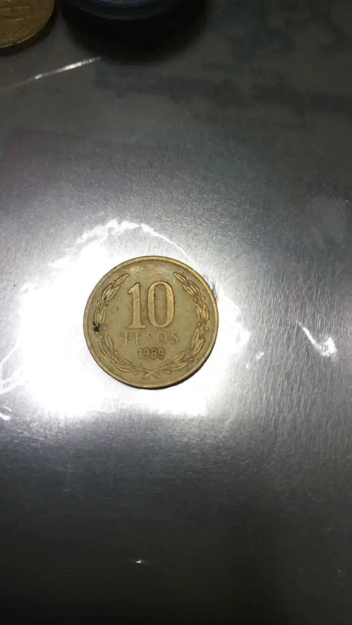 Moneda de 10 pesos chilenos de 1989