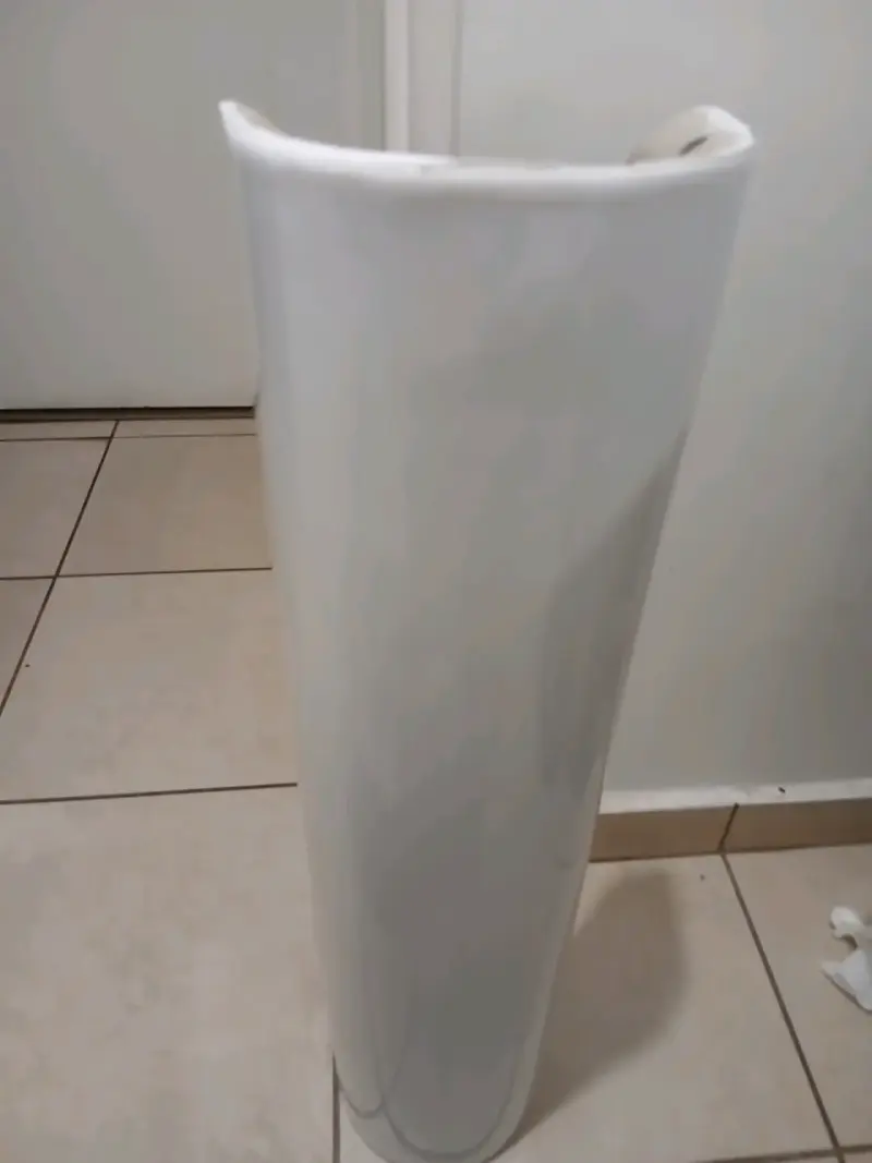 Lavamanos de cerámica blanco para baño - 2