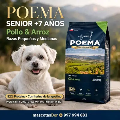 Alimento super premium senior Pollo y Arroz 3kg - miniatura 1