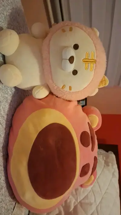 Set de peluches y cojín de gato - miniatura 3