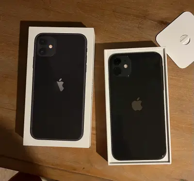 iPhone 11 negro en buen estado con funda - miniatura 1