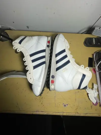 Zapatillas deportivas Adidas Jogging High II blancas - miniatura 4