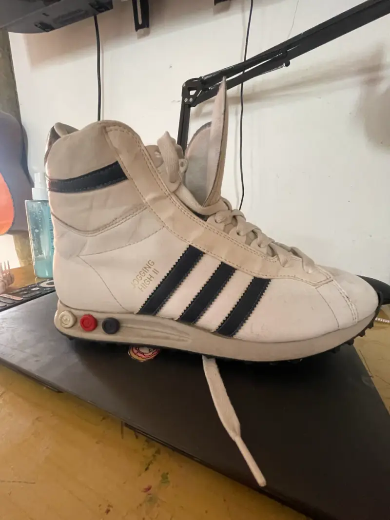 Zapatillas deportivas Adidas Jogging High II blancas - 6