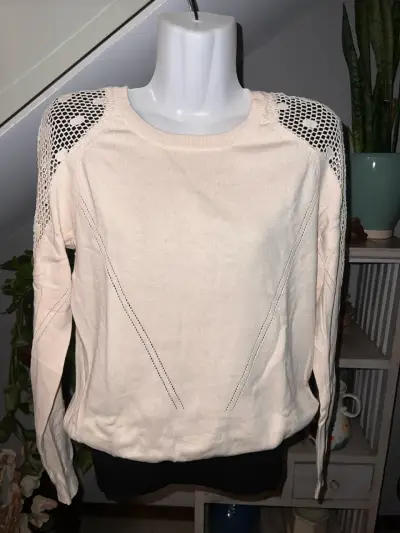 Sweater Pepe Jeans delgado detalles encaje - miniatura 1