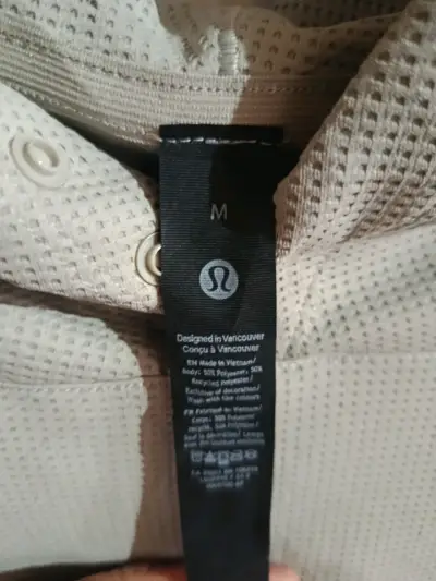 Polerón con capucha beige Lululemon talla M - miniatura 3