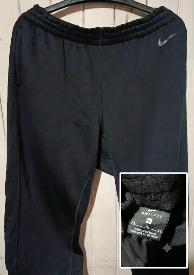 Pantalones deportivos Nike Dri-Fit negros XL