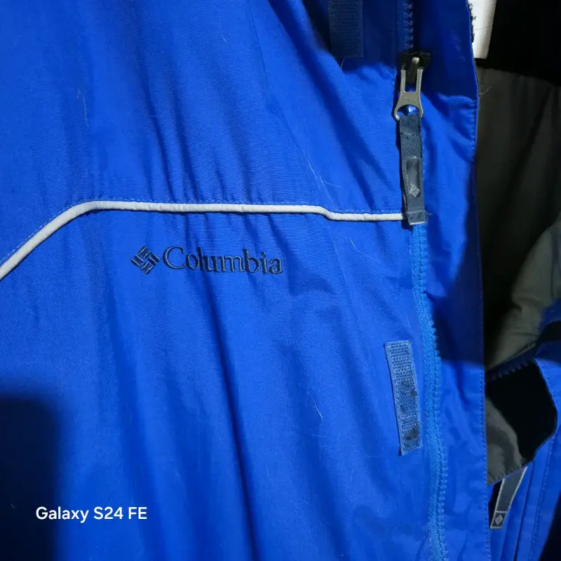 Chaqueta impermeable azul Columbia para hombre - 3